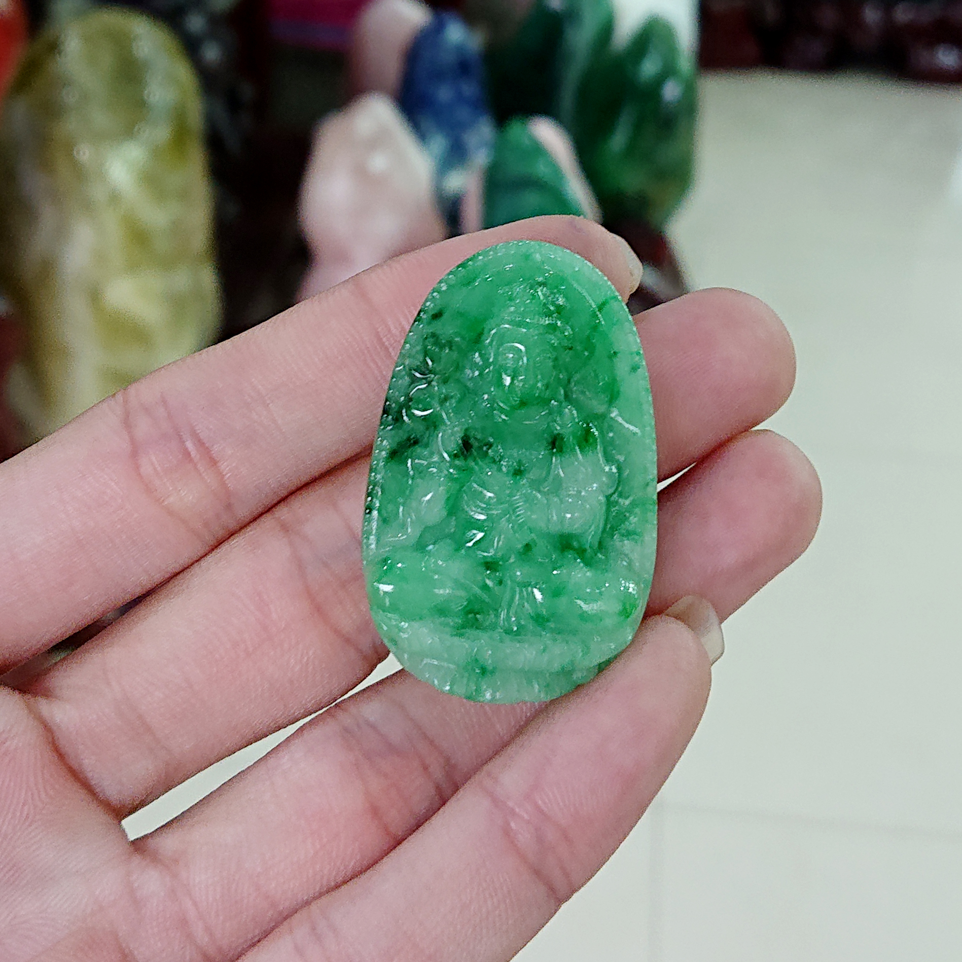 Đại thế chí bồ tát ngọc jadeit( tuổi ngọ)